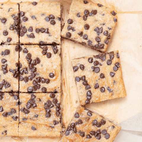 Blondies con chispas de chocolate - Estado Natural
