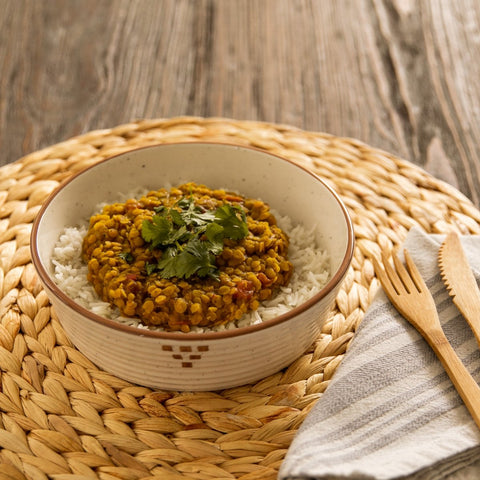 Curry de Lenteja Roja con Arroz Basmati - Estado Natural