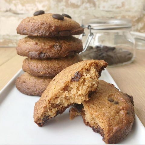 Galletas de Crema de Cacahuate y Chispas de Chocolate - Estado Natural