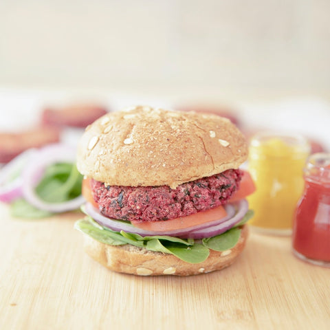 Hamburguesa de quinoa y frijol - Estado Natural