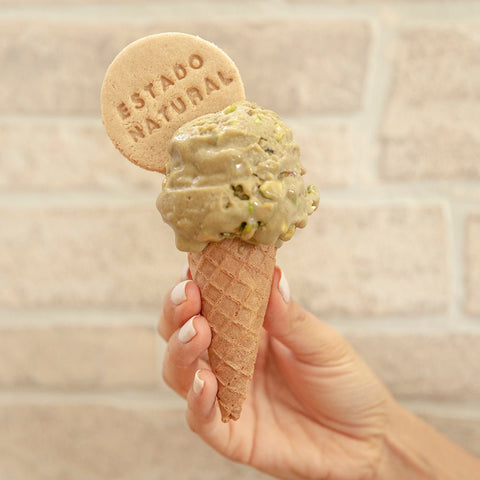 Helado Vegano de Matcha y Pistache - Estado Natural