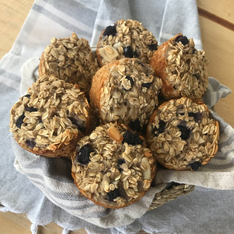 Muffins de Avena con Moras y Almendra - Estado Natural