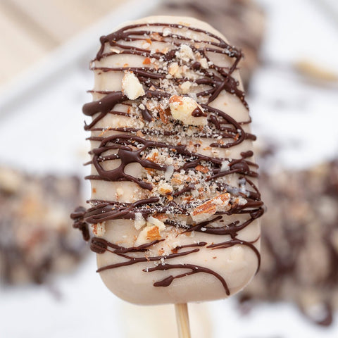 Paletas Heladas de Crema de Cacahuate con Plátano y Yogurt - Estado Natural