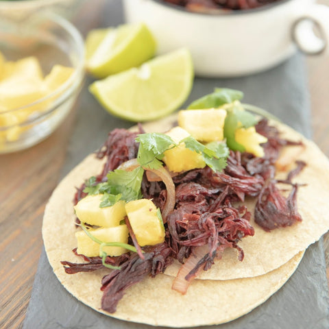Tacos de Flor de Jamaica - Estado Natural
