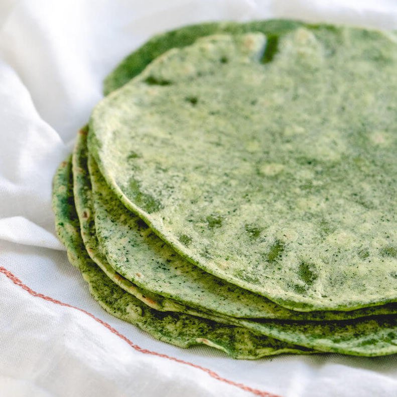 Tortillas de Espinaca Estado Natural
