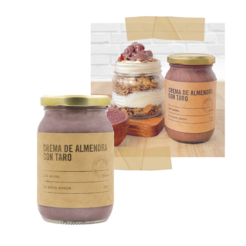 Crema de Almendra con Taro