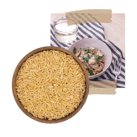 Pasta Orzo de Zanahoria