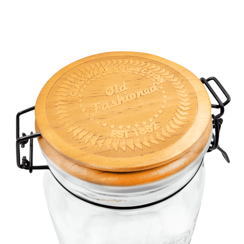 Frasco Hermético Tapa de Bambú 1000 ml - Estado Natural