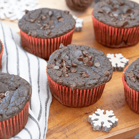 Muffins saludables de chocolate - Estado Natural