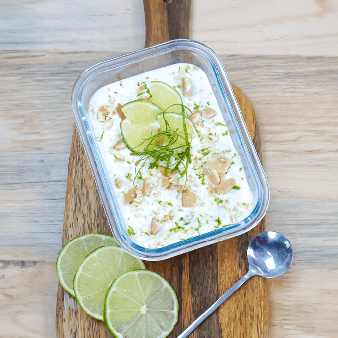 Overnight oats de pay de limón