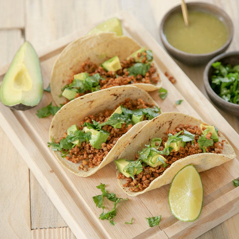 Tacos Veganos de Quinoa y Lentejas - Estado Natural