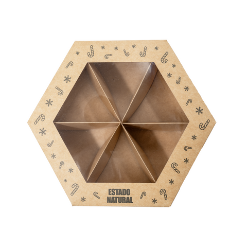 Caja Hexagonal Navidad