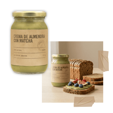 Crema de Almendra con Matcha - Estado Natural