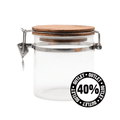 Frasco Hermético con Tapa de Madera 500 ml - Estado Natural