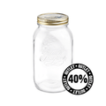 Frasco Italiano de Vidrio 1.5 L - Estado Natural