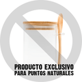 Premio Contenedor de Vidrio con Tapa y Cuchara - Estado Natural
