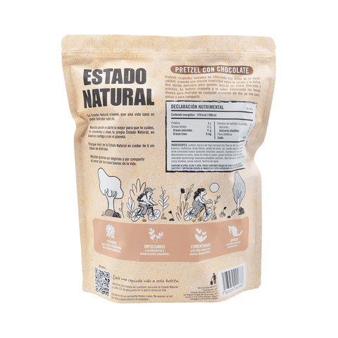 Pretzel Con Chocolate 460 g - Estado Natural