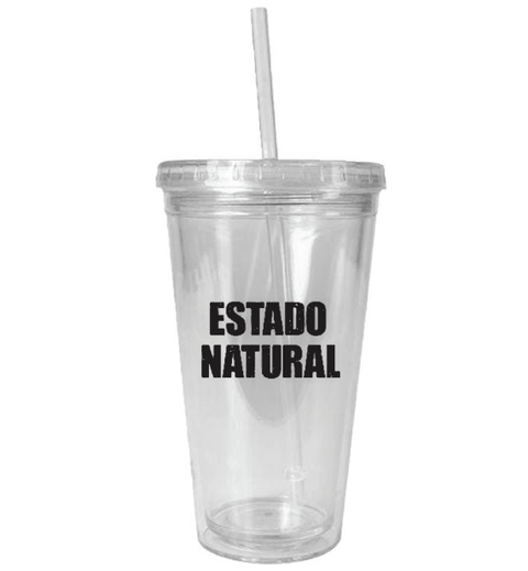 Vaso con Popote - Estado Natural