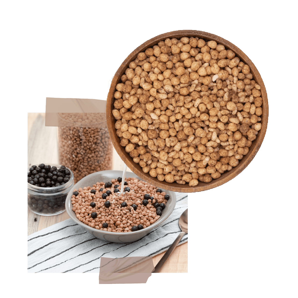 Base de Cereal de Quinoa con Cacao - Estado Natural