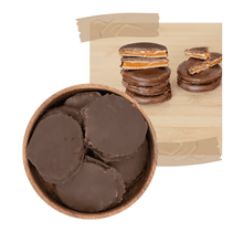 Obleas de Cajeta con Chocolate Semiamargo sin Azúcar - Estado Natural