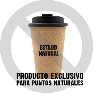 Premio Vaso Reutilizable con Corcho - Estado Natural